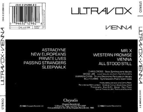 Ultravox - Vienna Import CD