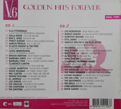 Various - Golden Hits Forever V6 Double CD Import Sealed