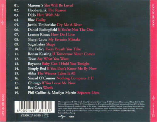 Various - Love On the Rocks CD