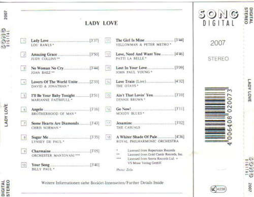 Various - Lady Love CD Import
