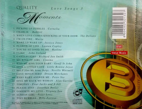 Various - Quality Moments Love Songs 3 CD Rare