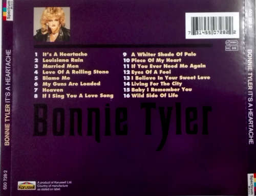 Bonnie Tyler - It`s a Heartache CD Import