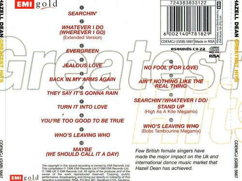 Hazell Dean - Greatest Hits CD