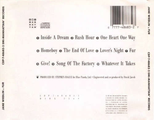 Jane Wiedlin - Fur CD Import