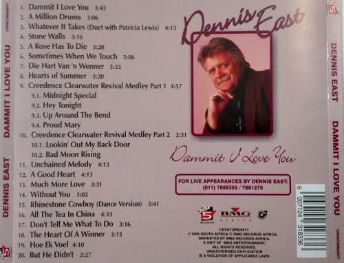 Dennis East - Dammit I Love You - 20 Greatest Hits CD