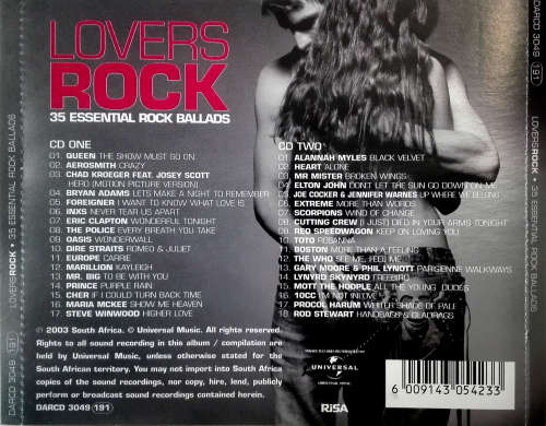 Lovers Rock - 35 Essential Rock Ballads Double CD