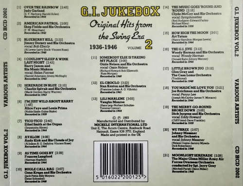 Various - G.I. Jukebox Volume 1, 2 and 4 CDs Import