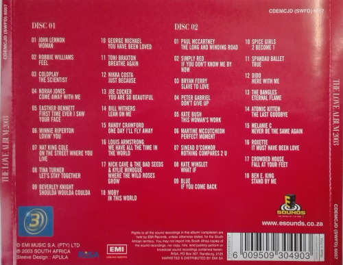 Various - The Love Album 2003 Double CD