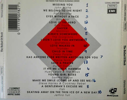 Various - Moments In Music: The Ballad of Rock CD