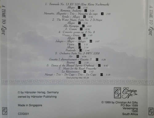 Various - A Time To Love CD