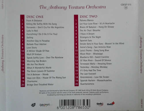 Anthony Ventura Orchestra - Love the Night Away Double CD