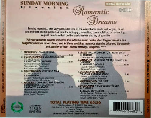 Various - Sunday Morning Classics: Romantic Dreams CD Import