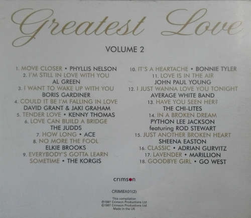 Various - Greatest Love Vol 1, 2 + 3 CD`s Import