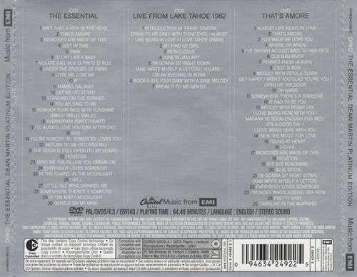 Dean Martin - Dino: Essential Platinum Edition Triple CD Import