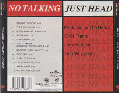 The Heads - No Talking Just Head CD