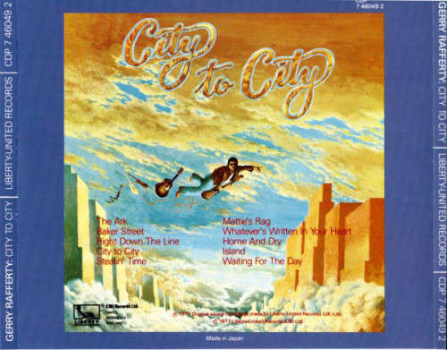 Gerry Rafferty - City To City CD Import