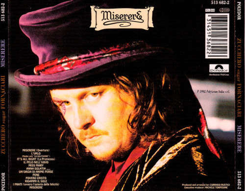 Zucchero - Miserere CD Import