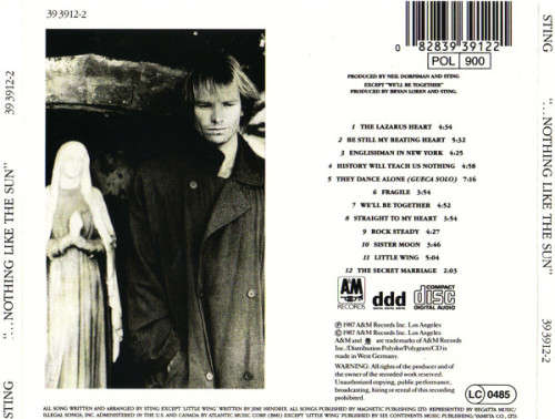 Sting - Nothing Like the Sun CD Import