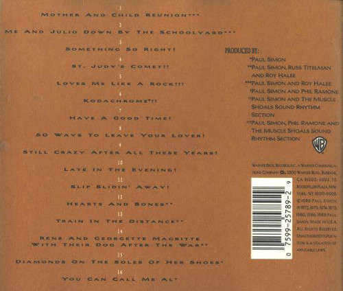 Paul Simon - Negotiations and Love Songs (1971-1986) CD Import
