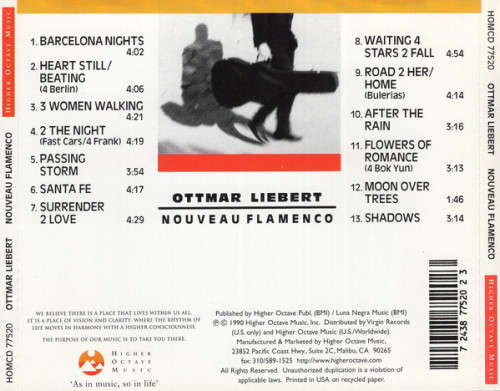Ottmar Liebert - Nouveau Flamenco CD Import