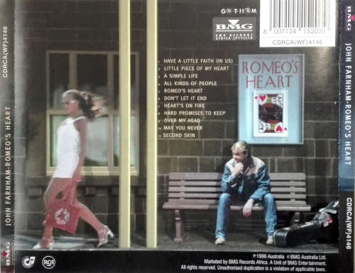 John Farnham - Romeo's Heart CD