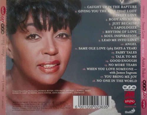 Anita Baker - Sweet Love (Very Best of) CD