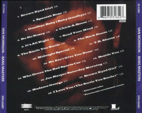 Van Morrison - Bang Masters CD Import
