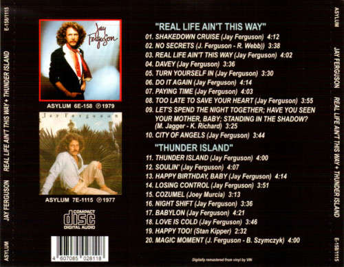 Jay Ferguson - Real Life /Thunder Island + Terms Conditions/White Noise 4x Albums on 2x CD`s Import