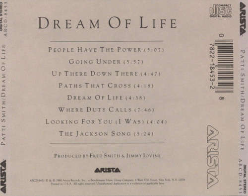 Patti Smith - Dream of Life CD Import