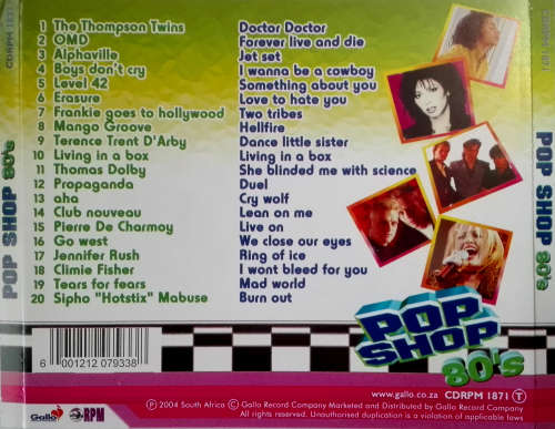 Various - Pop Shop 80's CD Rare