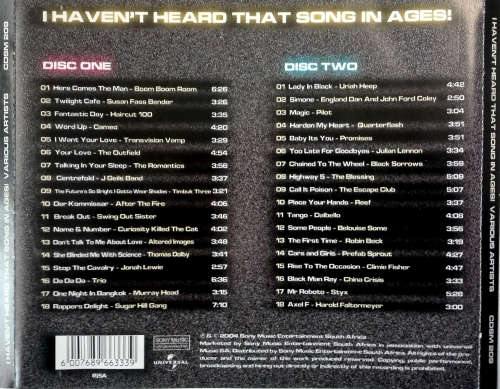 Various - I Haven`t Heard That Song In Ages! Double CD Rare
