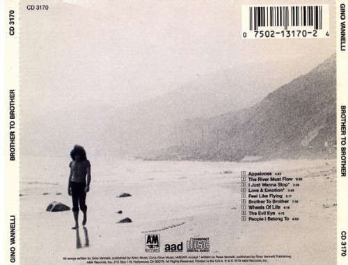 Gino Vannelli -  Brother To Brother CD Import
