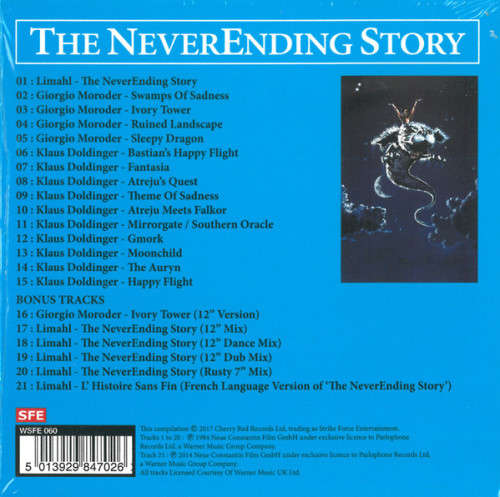 Giorgio Moroder and Klaus Doldinger - NeverEnding Story Soundtrack CD Import Ras