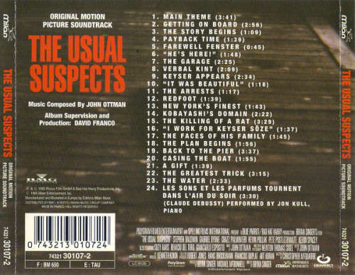Usual Suspects - Soundtrack CD Import