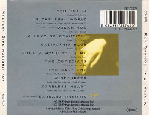 Roy Orbison - Mystery Girl CD Import