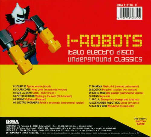 Various - I-Robots - Italo Electro Disco Underground Classics CD Import