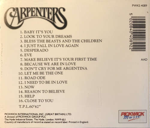 Carpenters - Treasures CD Import