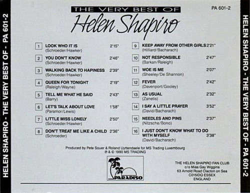 Helen Shapiro - Very Best of CD Import