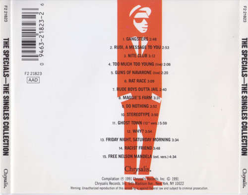 Specials - Singles Collection CD Import