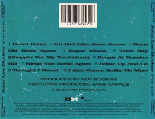 John Lee Hooker - Boom Boom CD Import