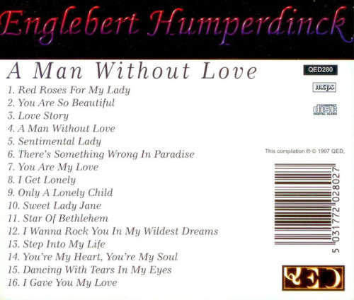 Englebert Humperdinck - A Man Without Love CD Import