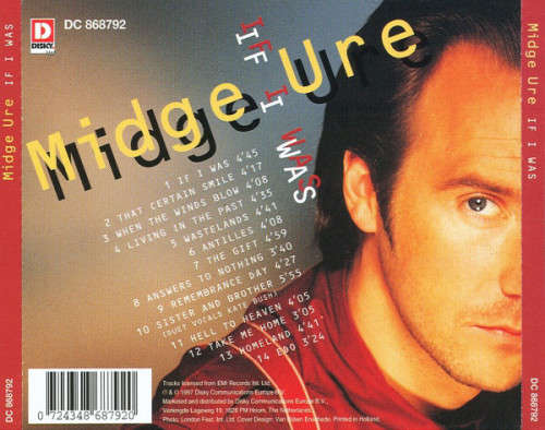 Midge Ure - If I Was CD Import