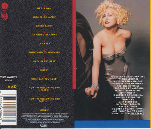 Madonna - I`m Breathless  CD Import