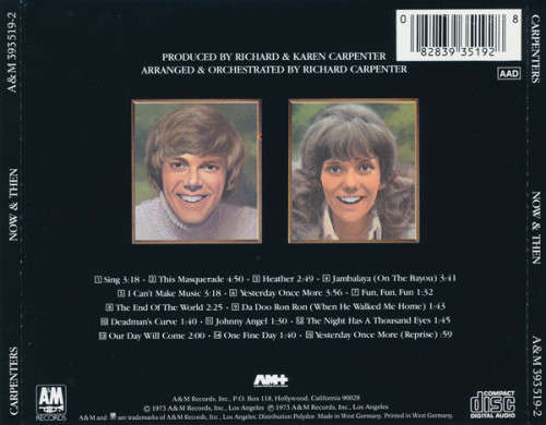 Carpenters - Now and Then CD Import