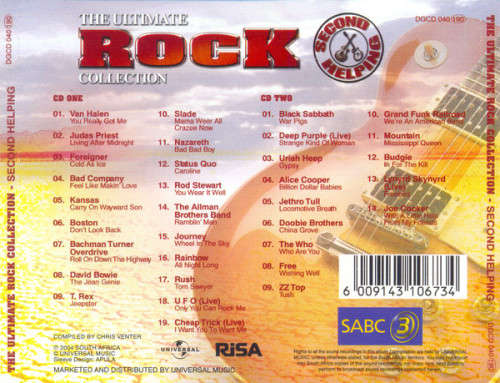 Various - Ultimate Rock Collection: Second Helping Double CD