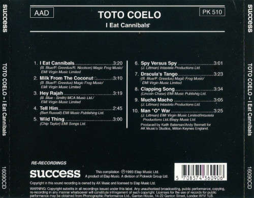 Toto Coelo - I Eat Cannibals CD Import