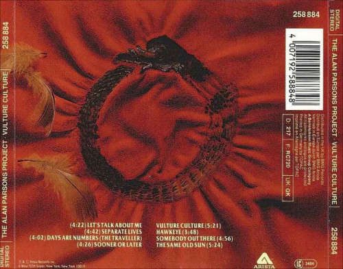 Alan Parsons Project - Vulture Culture CD Import