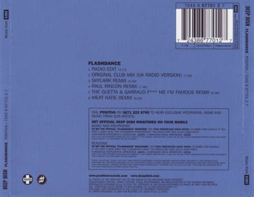 Deep Dish - Flashdance CD Maxi Import