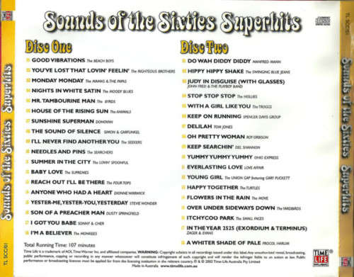 Various - Sounds of the Sixties - Superhits Double CD Import