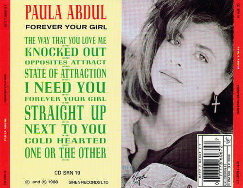 Paula Abdul - Forever Your Girl CD Import